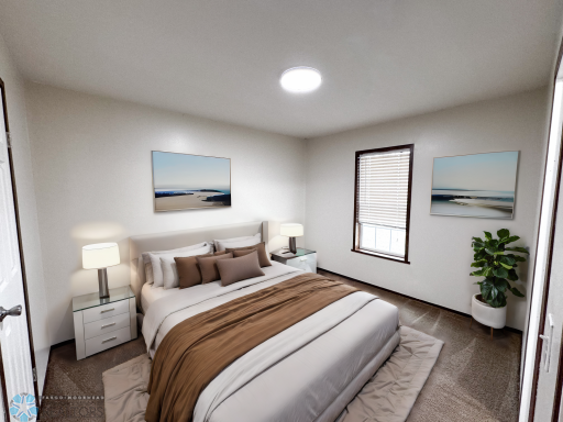 Primary Bedroom, Staged