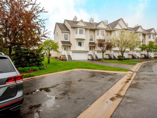 Guest parking lot is right next to the unit, AND you also have your own long driveway. Lots of room for guests to park!