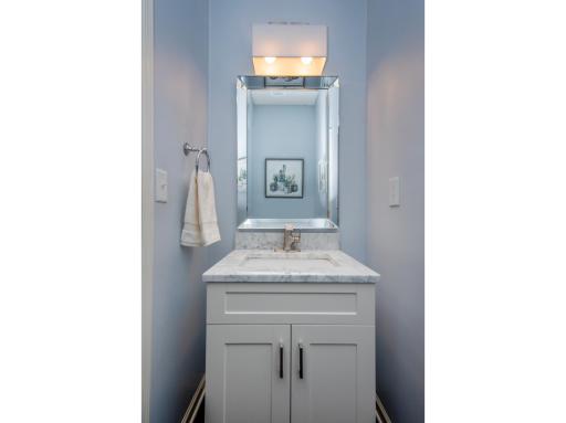 Adorable updated 1/2 bath on the main level