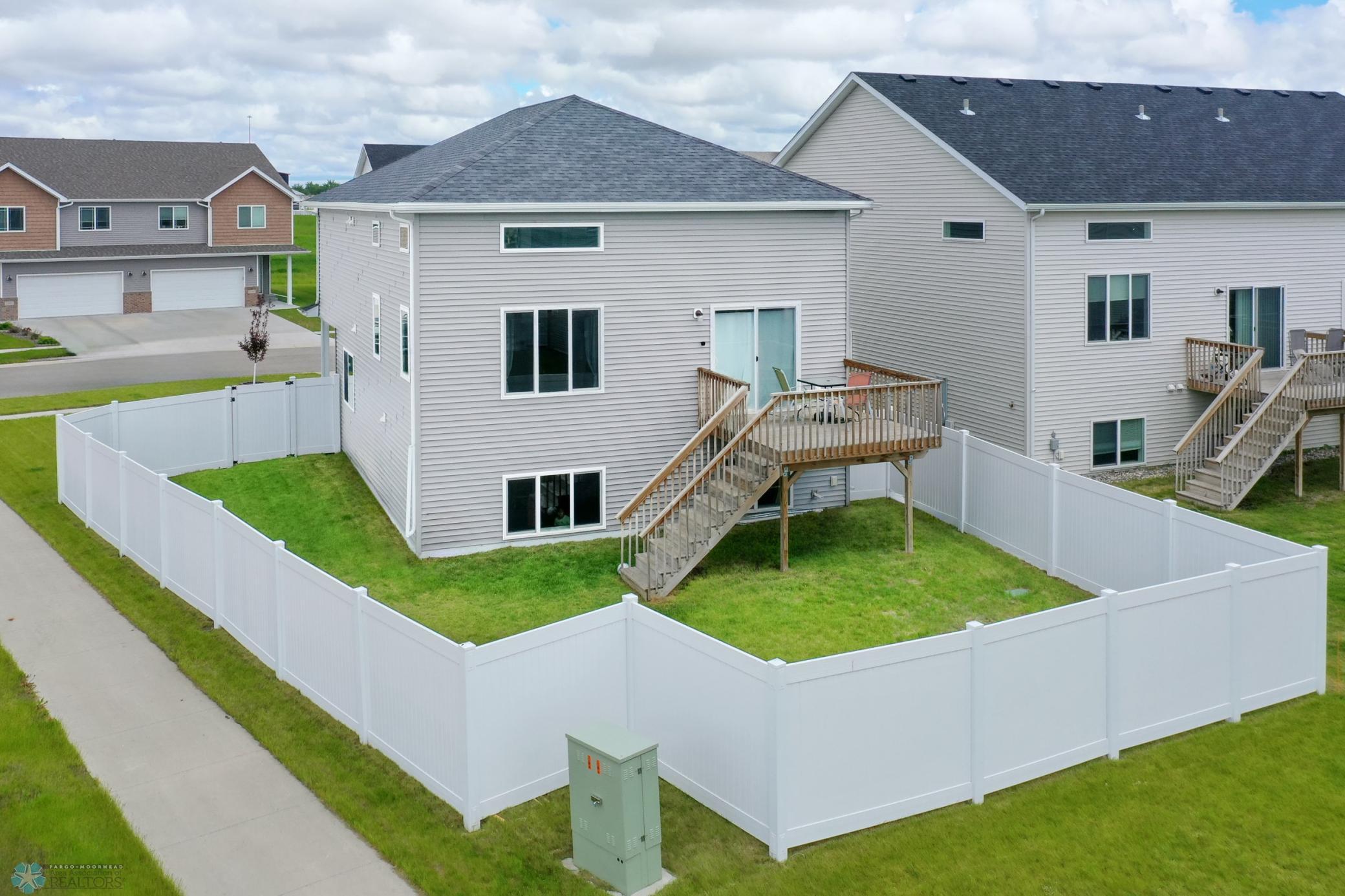 fenced yard