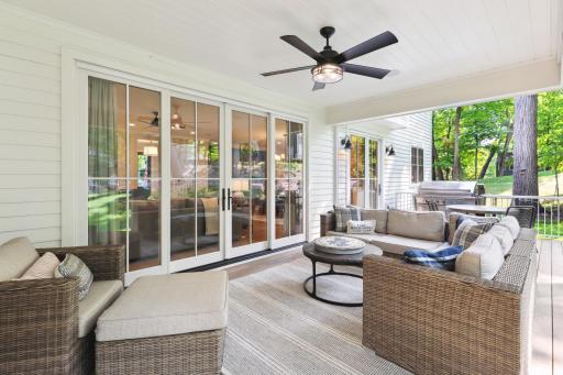Sure to be a favorite room to relax and recharge throughout the summer