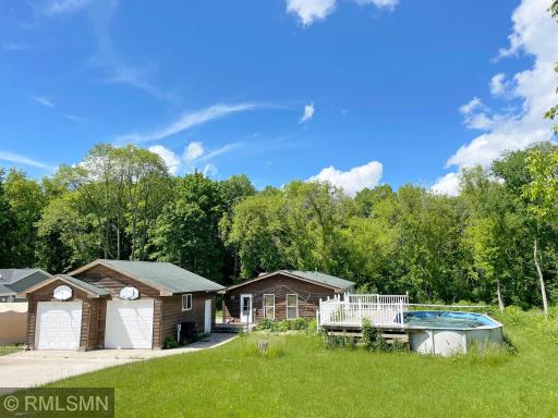 Just off a quiet road, this home is set on over an acre of land in the country.