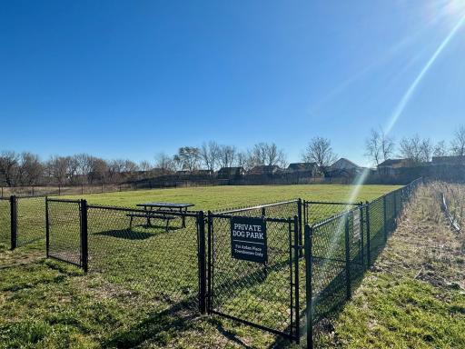 Private dog park for the Townhome association!