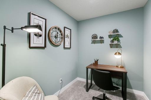 Bonus room on the upper level - great office or flex space. *Model home photo, selections may vary.