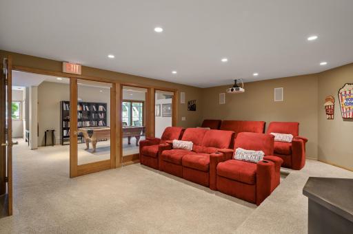 Perfect space for a pool table! Recessed lighting and built-in surround sound throughout.