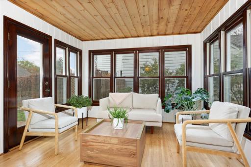 You'll want to spend all your time in the light filled sunroom. Would also be an incredible home office.