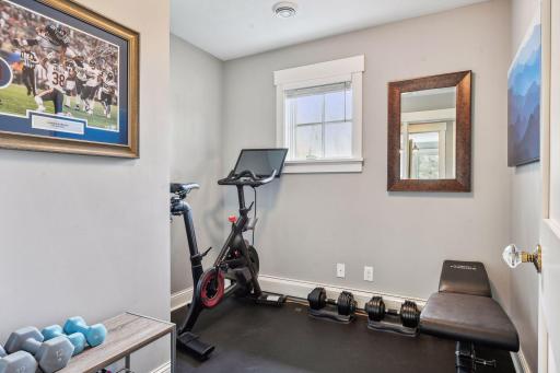 This perfect bonus space on the upper level is just the right size for a small home gym, or could also function as a great home office. You could even deck it out with shelving and use it as storage, if needed.