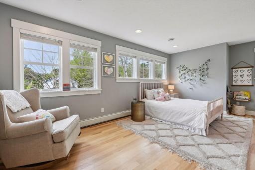 Check out the bedroom sizes! No one will be getting "the small room" here because they're all enormous.