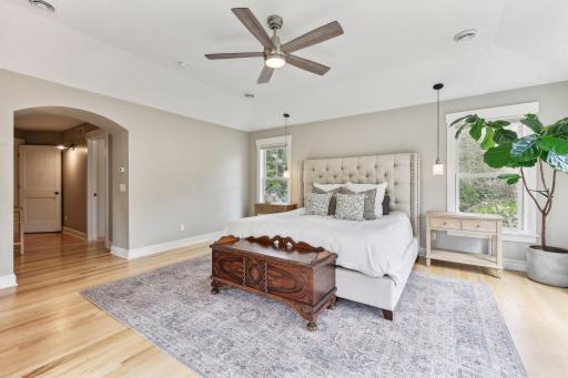 Tray vaulted ceilings and arched doorways are just a small handful of the high-end details you'll see everywhere you look.