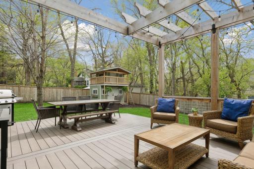 The Azek (no maintenance) deck and pergola were just added in 2021.