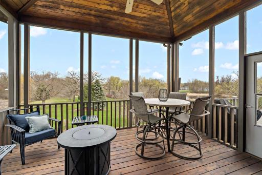 Screened porch with tranquil views_3250 Lakeside Dr