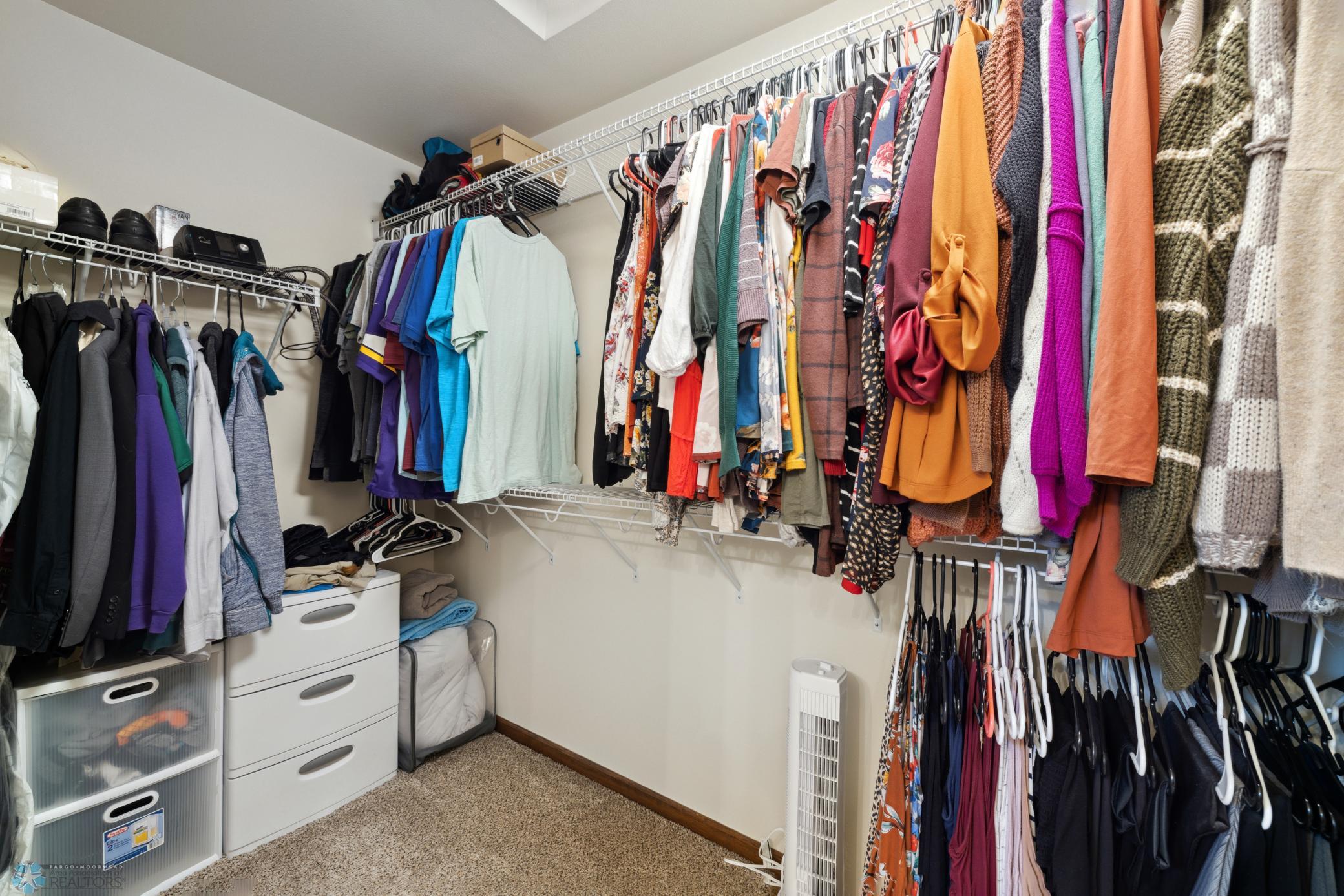 Primary Bedroom Spacious Closet