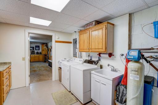 Lower Level Laundry Room. Such amazing room to work in.