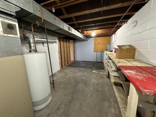 Furnace - workroom-expand and finish the basement-almost double the finished space.