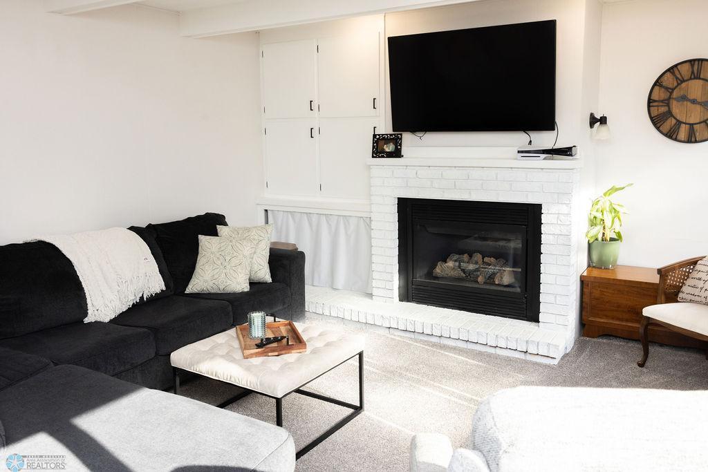 Family room fireplace