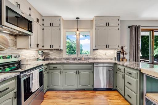 Stunning kitchen with tons of counter and cabinet space!