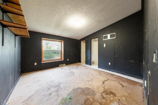 Bedroom 4 subfloors are stained with cat urine