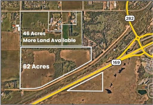 62+ acres near Jordan's proposed new interchange at Hwy 169/282. Great Highway 169 visibility! Minutes to Hwy 212 and Metro area. The property is guided for commercial use.
