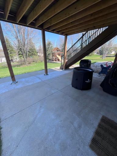 Patio space under deck if you would like to get out of the sun