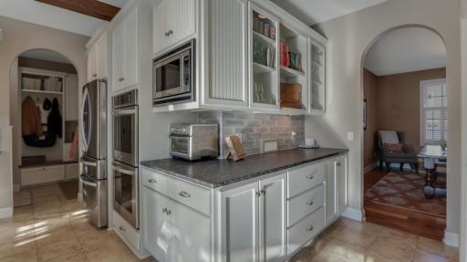 You will love the extra space in the open butlers pantry.