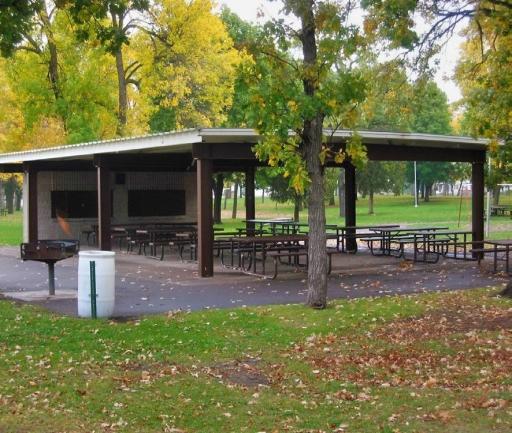 Lorraine Park boasts additional attractions, including two spacious picnic shelters and a detached restroom building available for rental (the South Shelter equipped with electric hot plates).