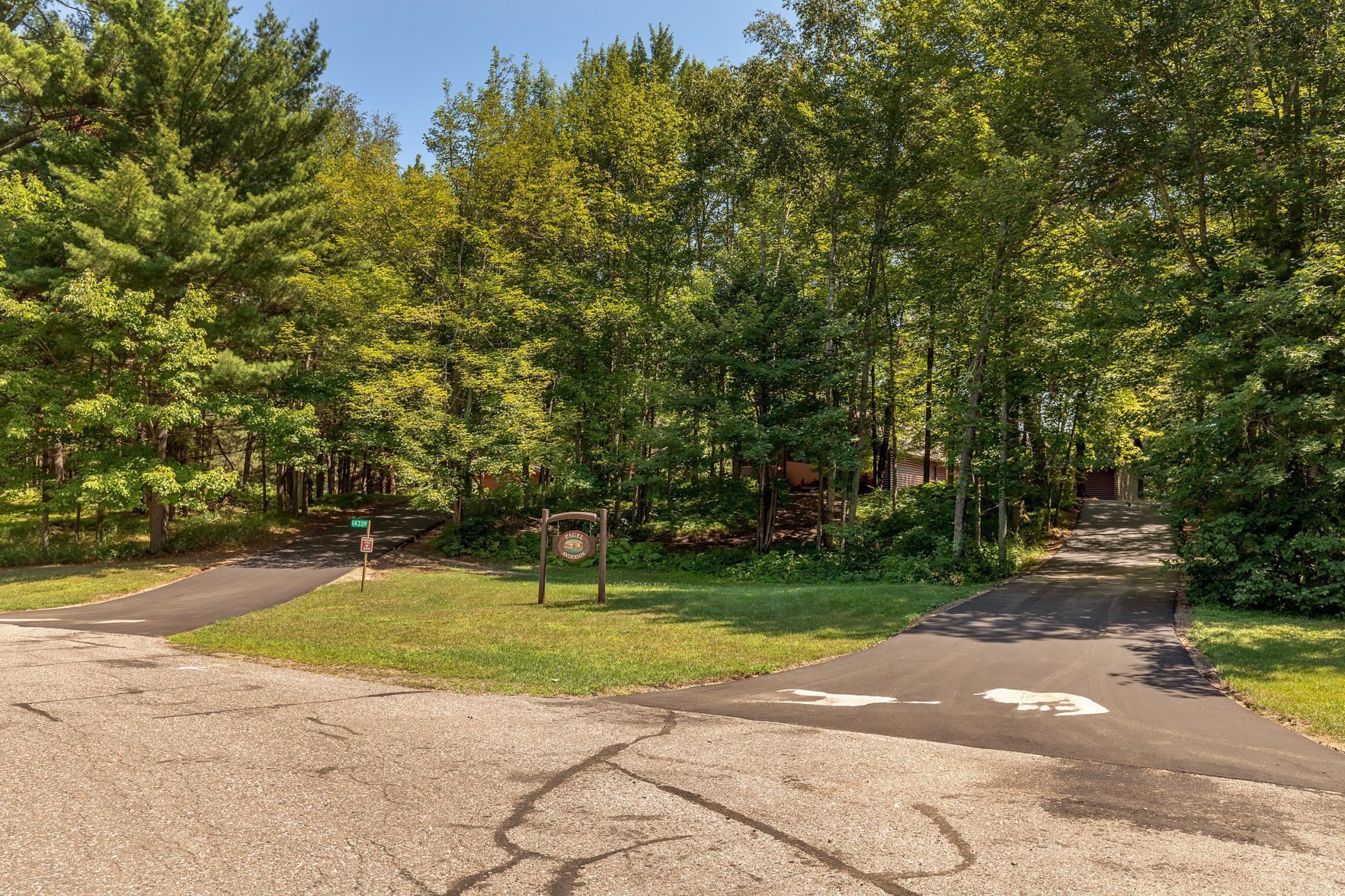 Freshly paved driveway