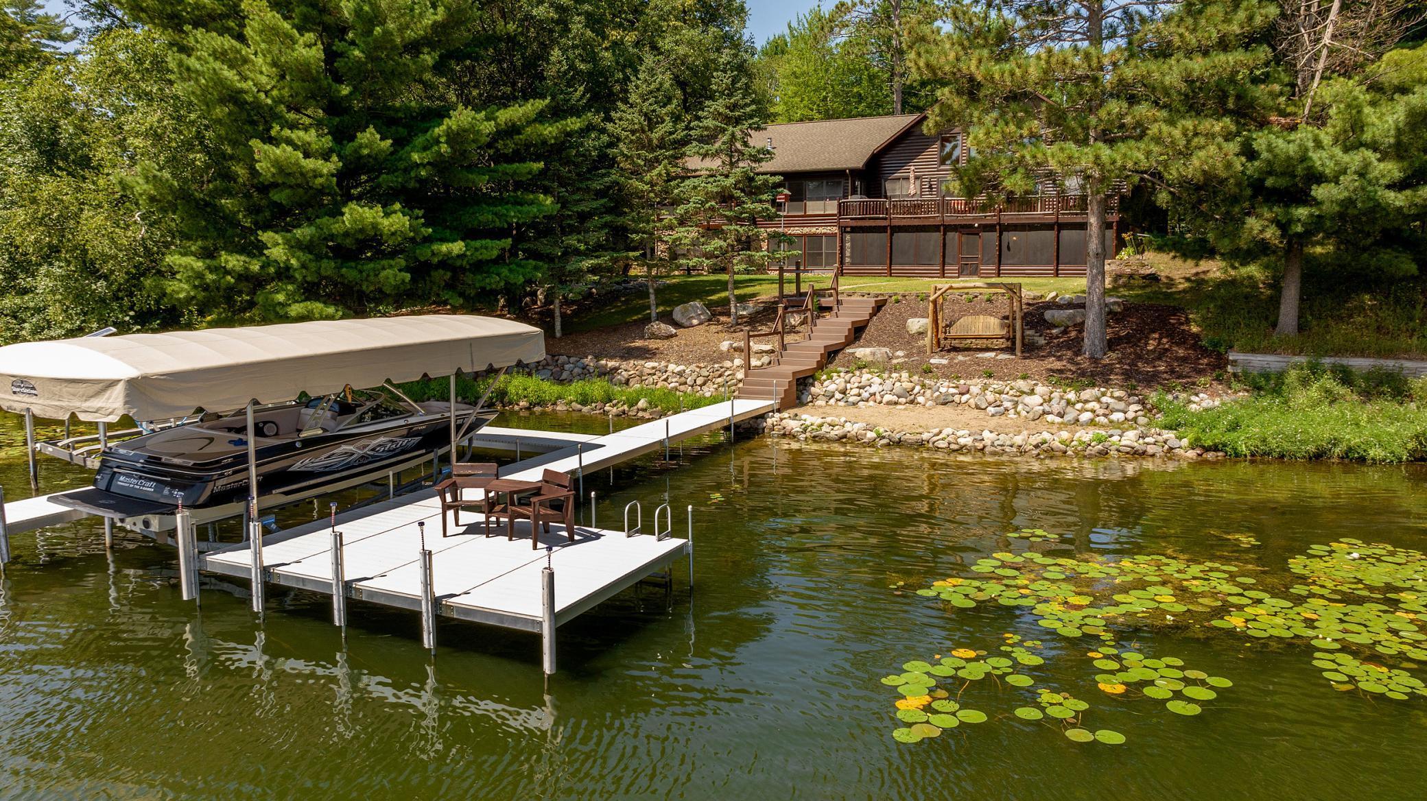Sand bottom with deep water