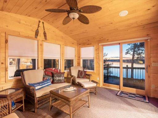 Sunroom overlooking the lake - heated with electric heat!!!