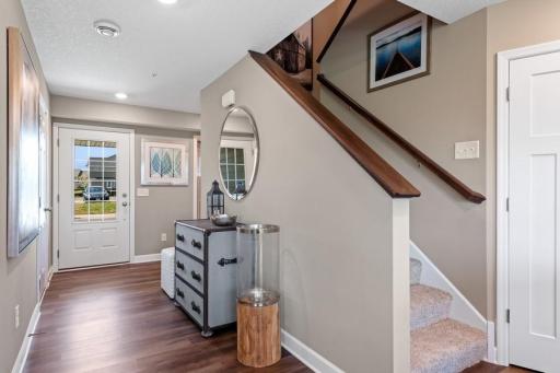 (Photo of a decorated model, actual homes finishes will vary) Make the best first impression with this bright and open foyer. Picture is of a model home.