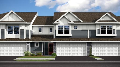 (Exterior rendering, actual homes finishes will vary) The Madison has excellent curb appeal!