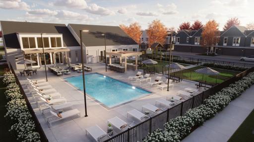 A Community like no other, Summerwell offers a community building with a heated pool, workout equipment, business center, and lounge.