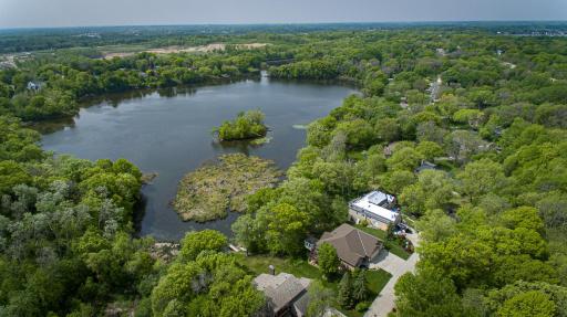 A view of Cates lake from above, 30 acres of grade A water quality