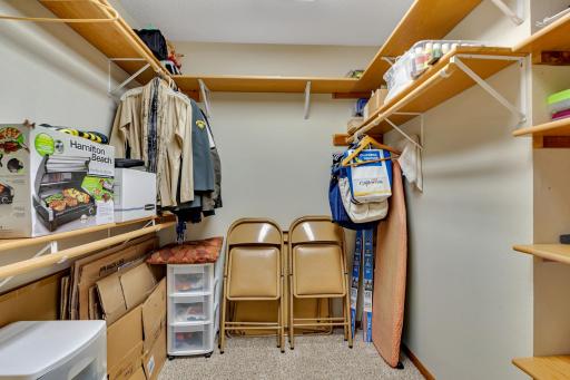 2nd bedroom’s walk-in closet – really well laid out closets for all the bedrooms!