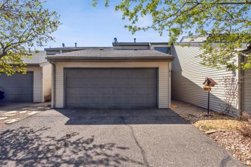 Spacious attached 2-car garage with private entrance
