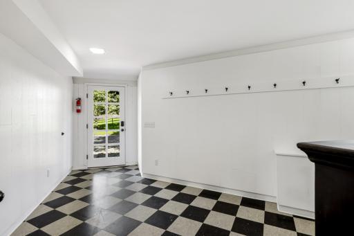 The spacious mudroom.