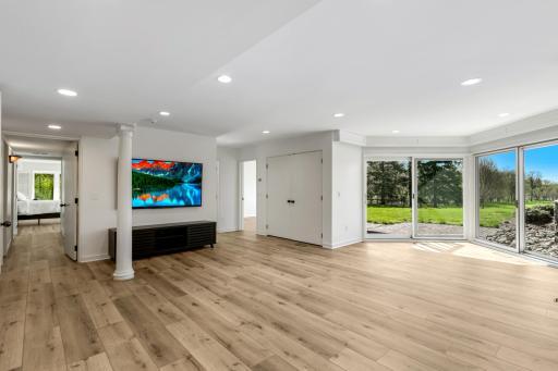 The lower level features all new LPV flooring throughout.