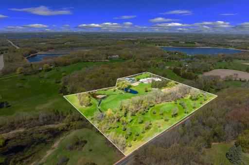 This beautiful, equestrian property offers abundant dry, useable land and is beautifully landscaped, creating maximum privacy and views.