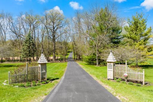 The entire driveway from the main road to the home and Morton building has been freshly paved.