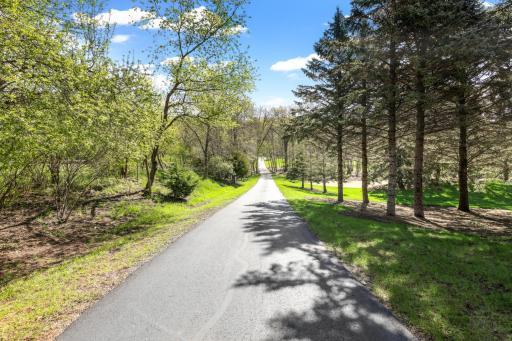 The entire driveway from the main road to the home and Morton building has been freshly paved.