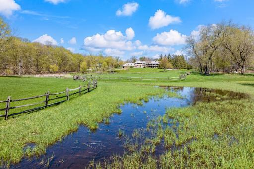 Stunning views and charming walking paths throughout.
