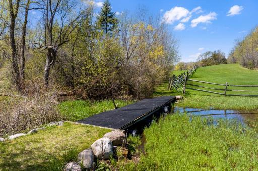 Stunning views and charming walking paths throughout.