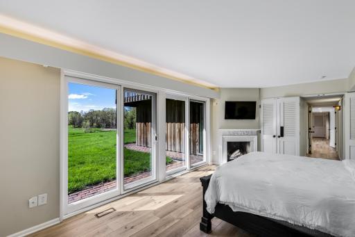 The second of 3 lower level bedrooms features tons of windows and plenty of space.