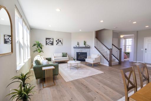 Stepping into the home you’re greeted with a light-filled spacious living space!