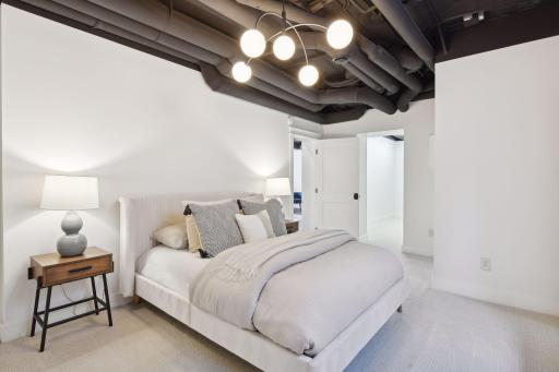 Spacious fourth bedroom in the lower level with brand new carpeting and huge walk-in closet.