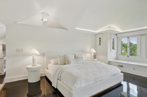 Epoxy heated floors throughout the primary suite.