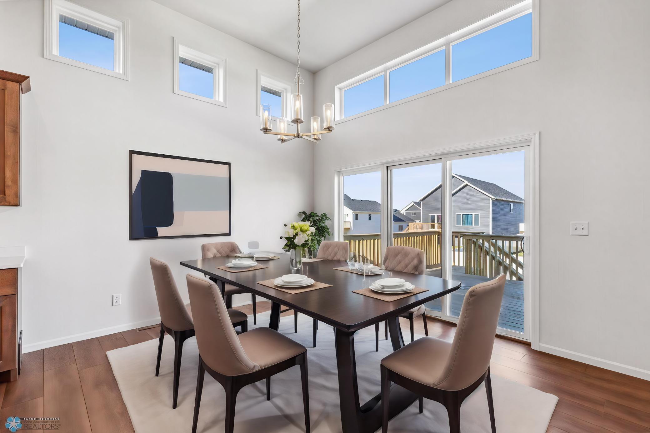 Virtually Staged Dining Room