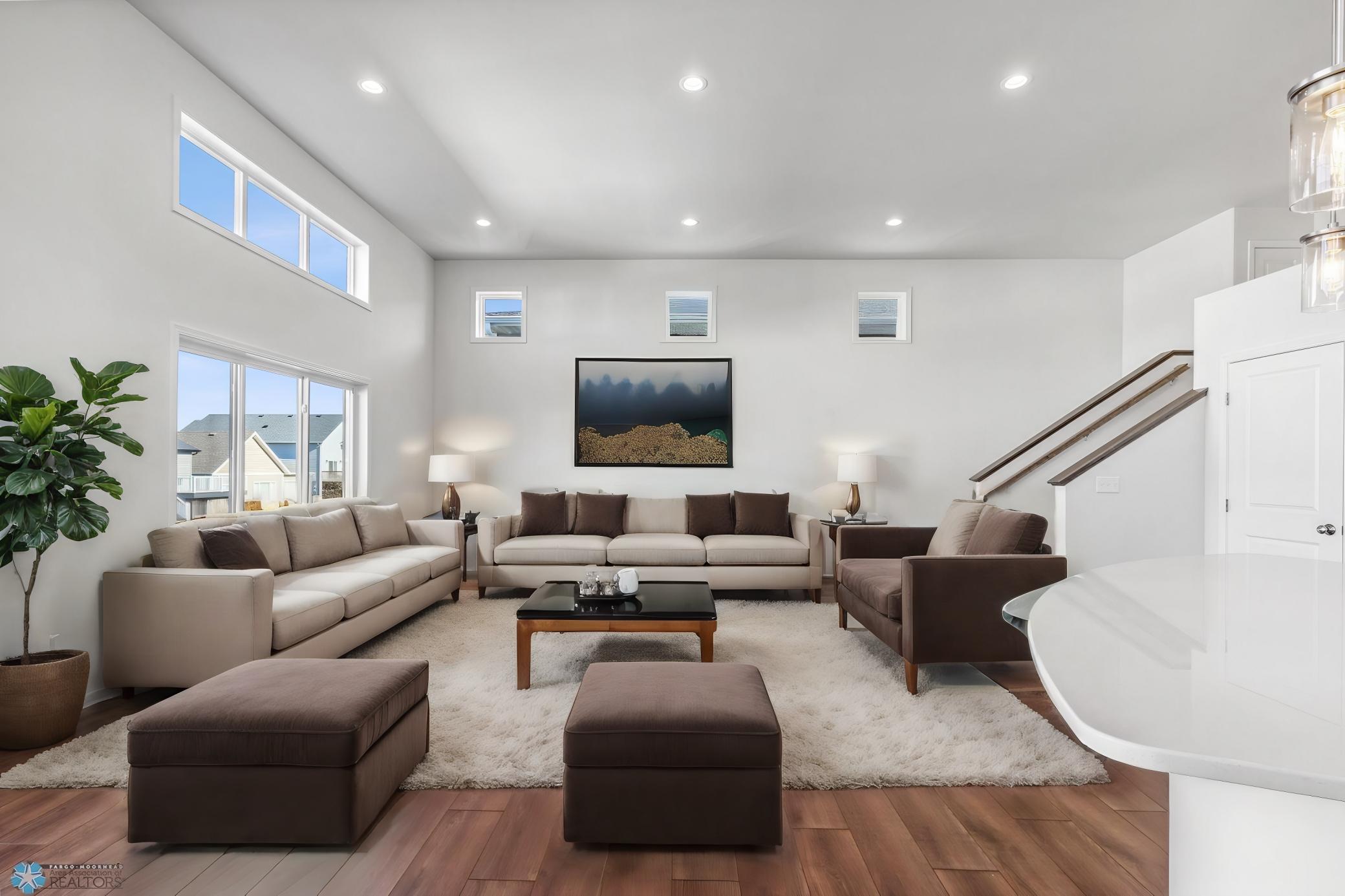 Virtually Staged Living Room