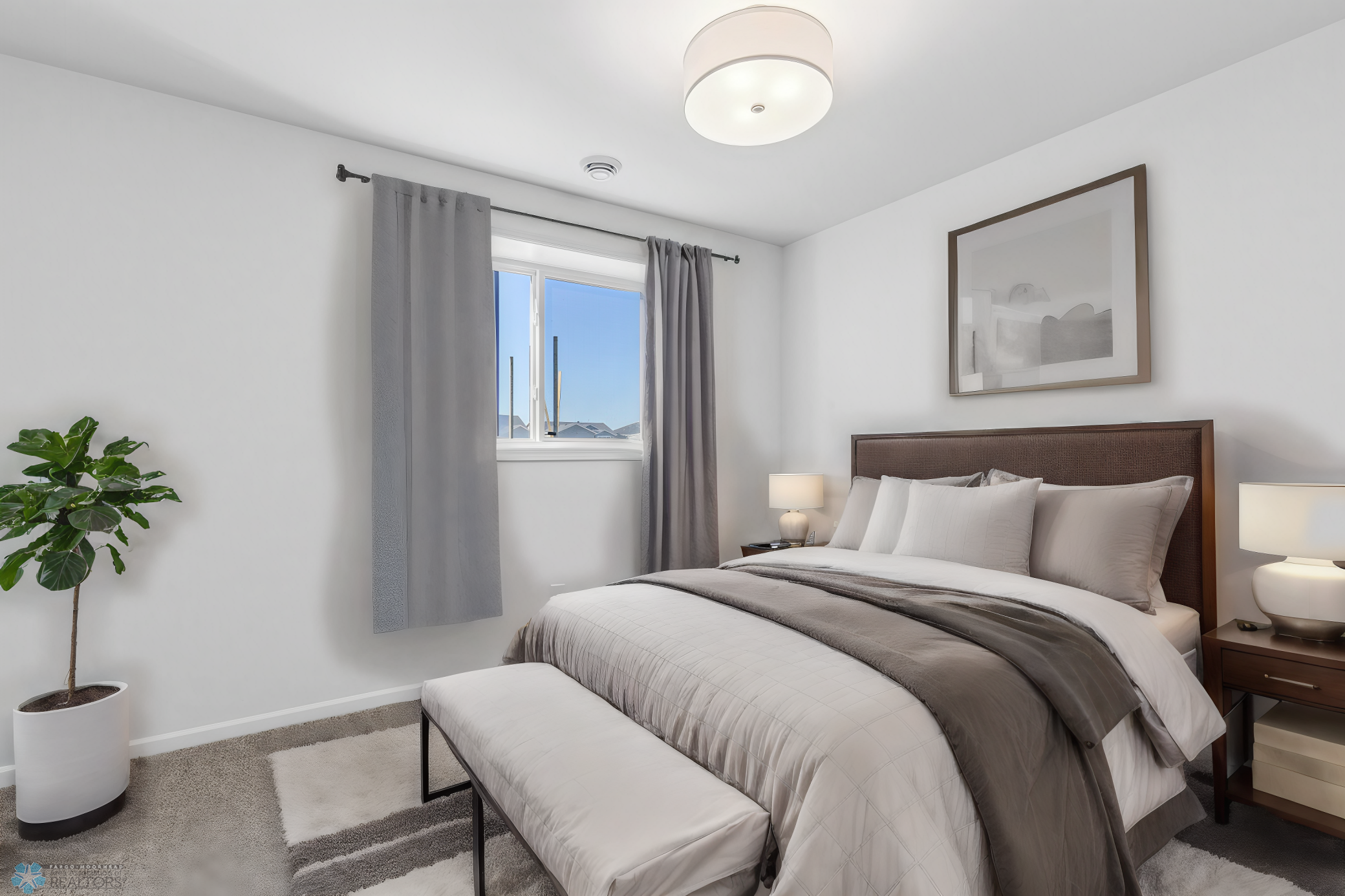 Virtually Staged Bedroom 4