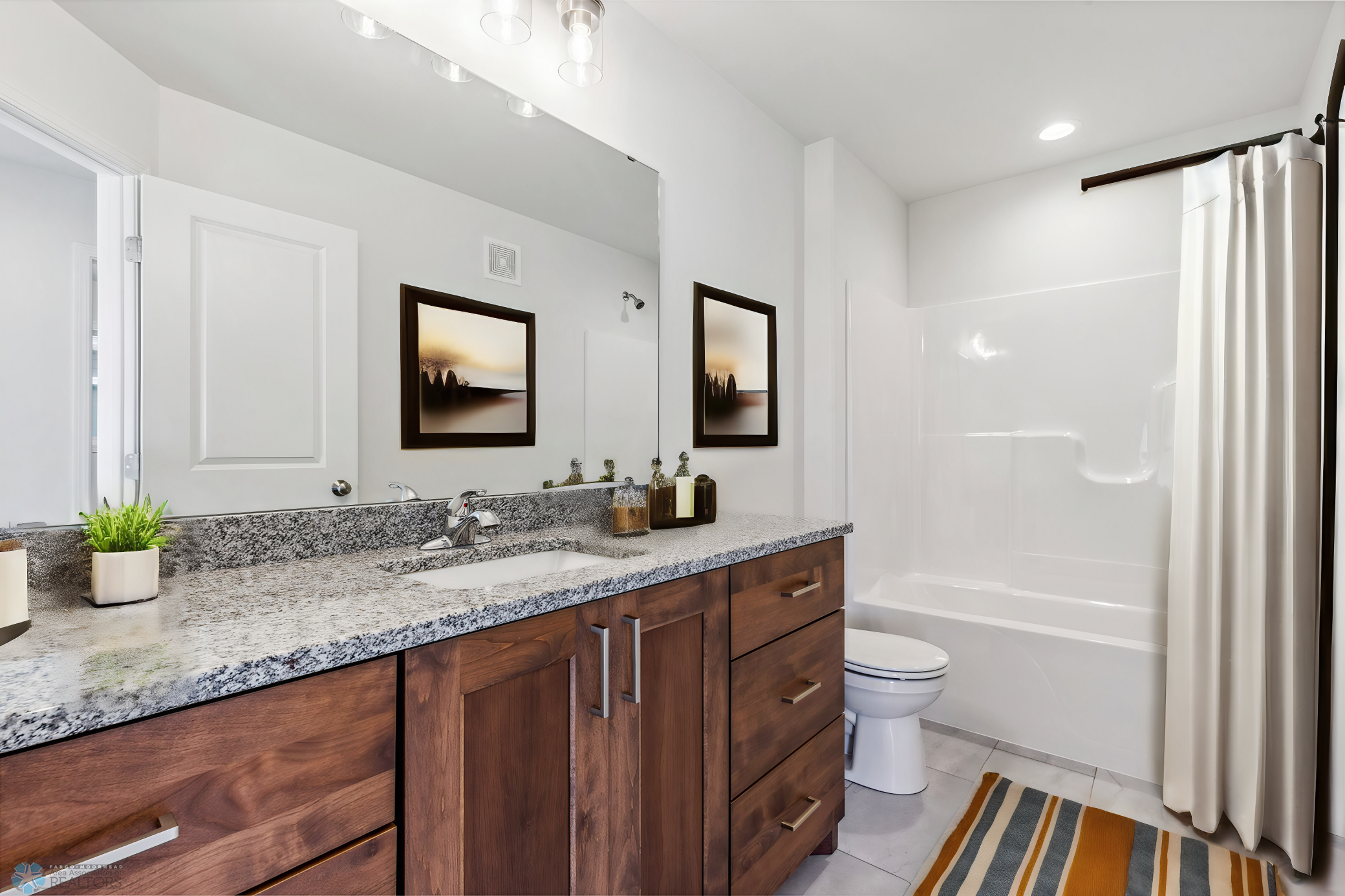 Virtually Staged Full Bathroom