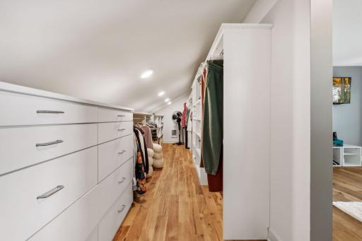 This walk in closet is a teenagers dream!